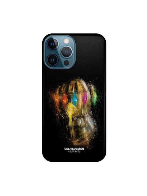 

CelfieDesign Black & Gold-Toned Gauntlet Brushstrokes iPhone 12 Pro Max Back Case