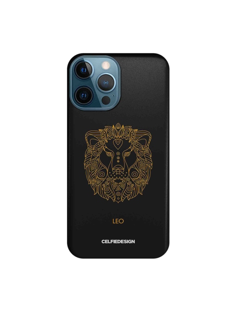 

CelfieDesign Black & Yellow Leo iPhone 12 Pro Max Back Case