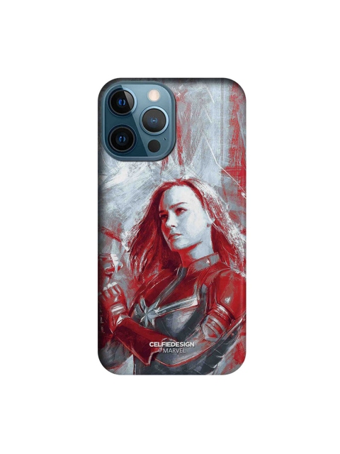 

CelfieDesign Grey & Red Charcoal Art Capt Marvel Printed iPhone 12 Pro Max Slim Back Case