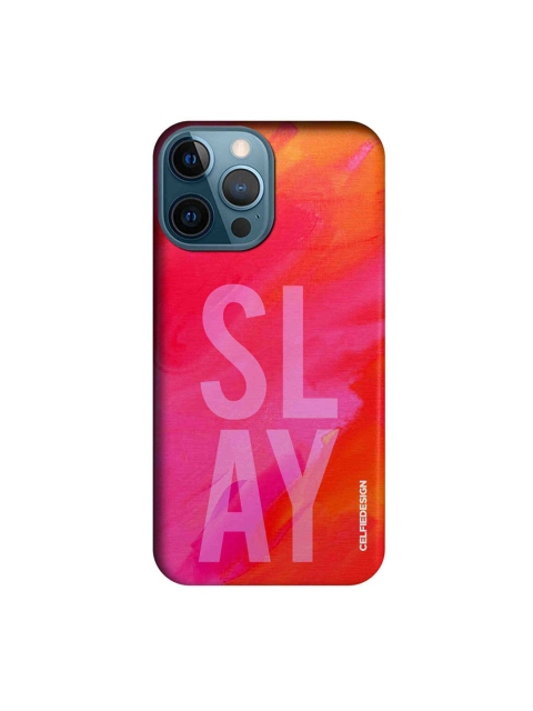 

CelfieDesign Red & Pink Slay Pink iPhone 12 Pro Max Back Case