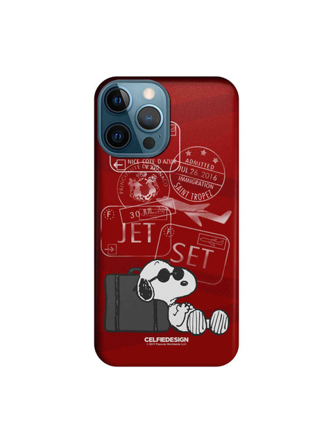 

CelfieDesign Red & Grey Jet Set Go iPhone 12 Pro Max Slim Back Case