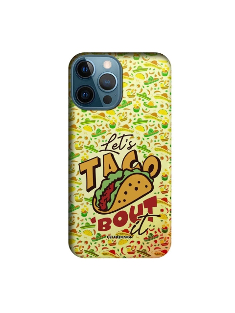 

CelfieDesign Yellow & Green Lets Taco Bout It iPhone 12 Pro Max Back Case