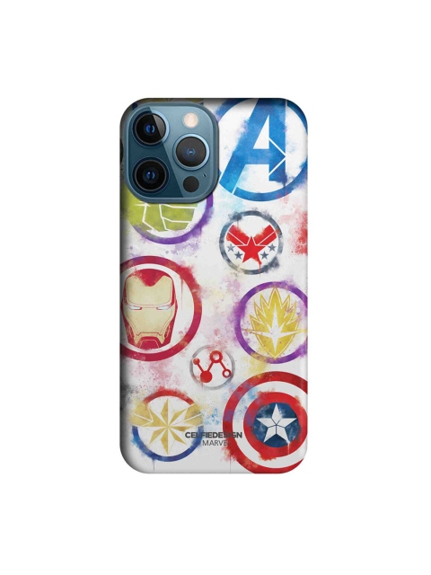 

CelfieDesign Multi-Coloured Avengers Icons Graffiti iPhone 12 Pro Max Back Case