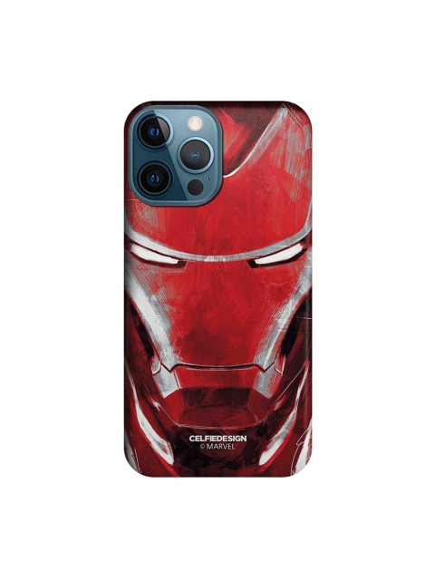 

CelfieDesign Red & Charcoal Art Iron man iPhone 12 Pro Max Back Case