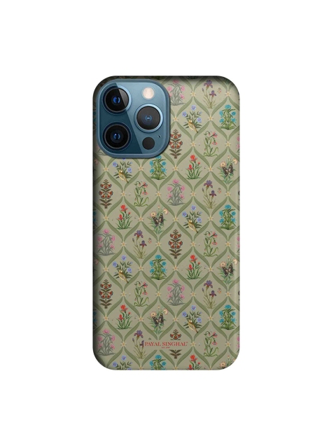 

CelfieDesign Green & Pink Payal Singhal Mughal Motifs iPhone 12 Pro Max Slim Back Case