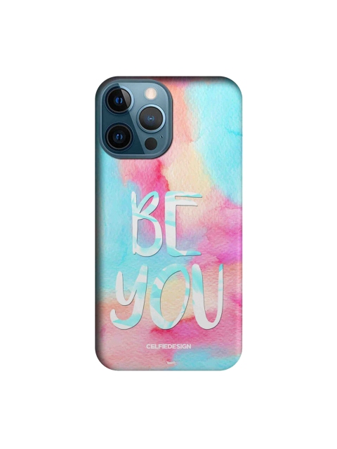 

CelfieDesign Turquoise Blue & Pink Be You iPhone 12 Pro Max Slim Back Case