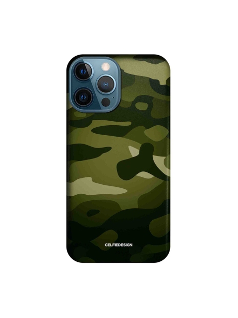 

CelfieDesign Green & Beige Printed Plastic iPhone 12 Pro Max Slim Back Case