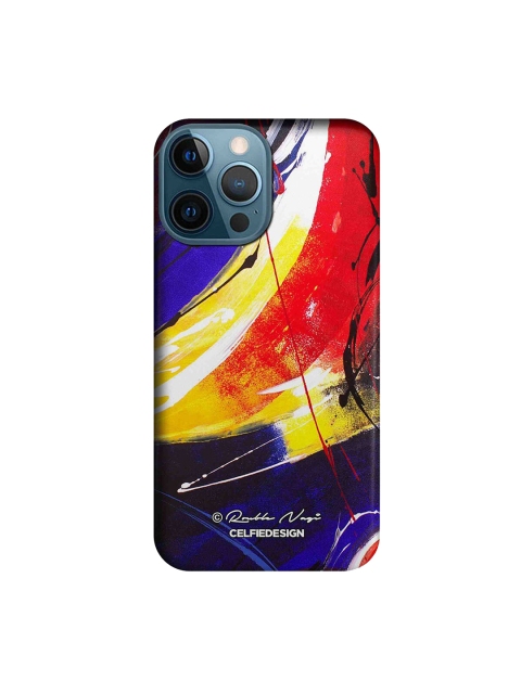 

CelfieDesign Red & Blue Printed Plastic iPhone 12 Pro Max Slim Back Case
