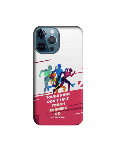 

CelfieDesign White & Pink Tough Runners iPhone 12 Pro Max Slim Back Case