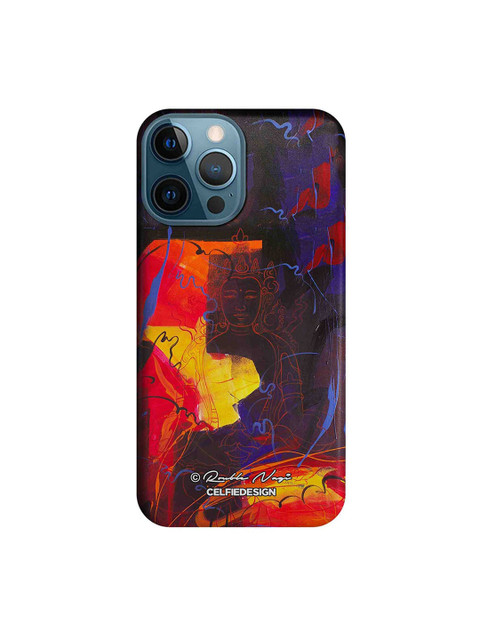 

CelfieDesign Multicoloured Moksha Printed iPhone 12 Pro Max Slim Back Case, Multi