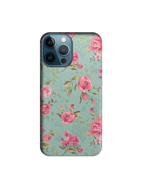 

CelfieDesign Green & Pink Flowers iPhone 12 Pro Max Back Case