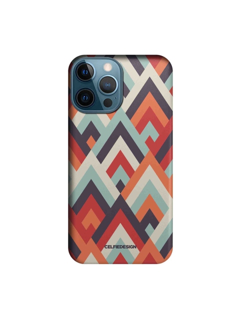 

CelfieDesign Red & Orange Symmetric Cheveron iPhone 12 Pro Max Slim Back Case