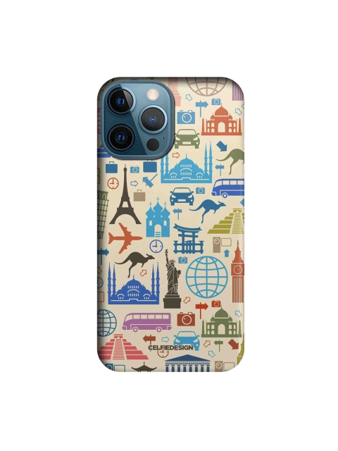 

CelfieDesign Peach & Blue Travel Lover iPhone 12 Pro Max Slim Back Case