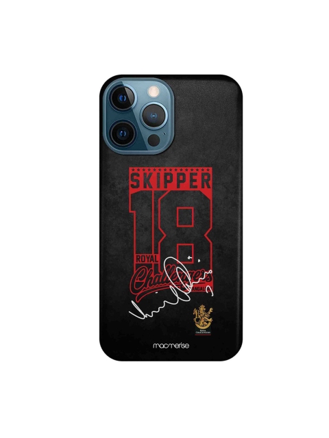

CelfieDesign Black & Red Autograph Virat iPhone 12 Pro Max Slim Back Case