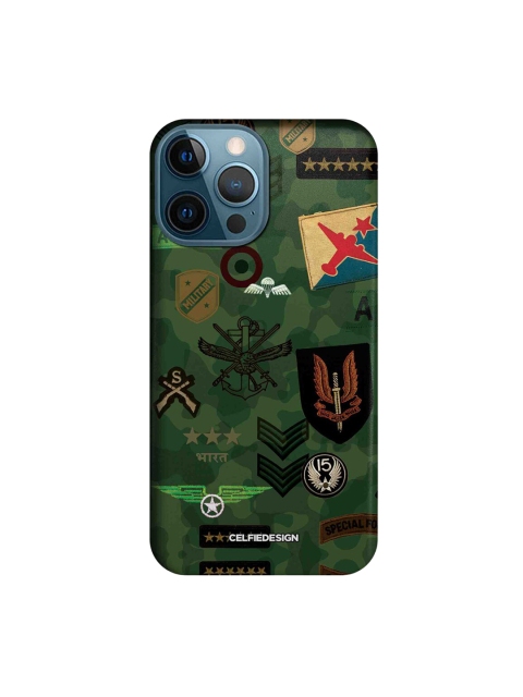 

CelfieDesign Green & Black Roger That iPhone 12 Pro Max Slim Back Case