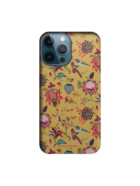 

CelfieDesign Mustard Yellow & Green Printed Plastic iPhone 12 Pro Max Slim Back Case