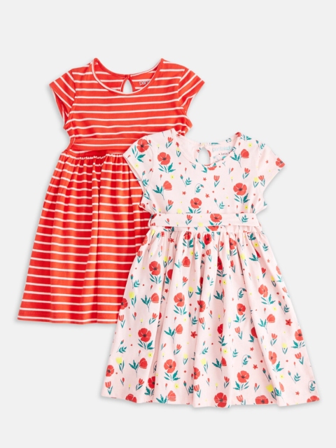 

Pantaloons Junior Pack Of 2 Multicoloured Floral Dress, Multi