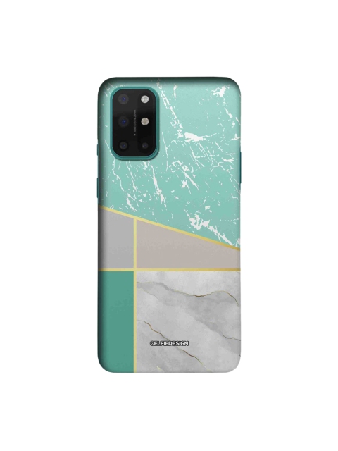 

CelfieDesign White & Blue Marble Sheen OnePlus 8T Slim Back Case