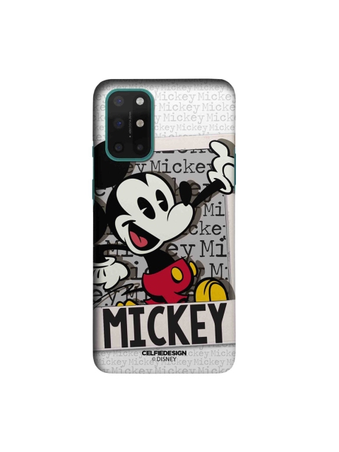 

CelfieDesign Grey & Black Mickey Mouse Printed OnePlus 8T Slim Back Case