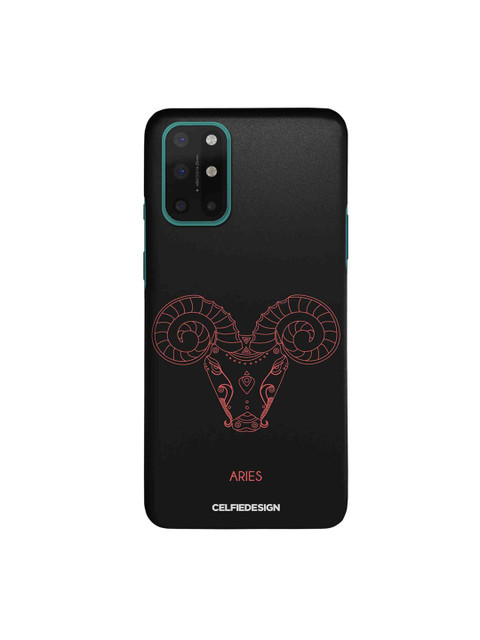 

CelfieDesign Black & Pink Aries OnePlus 8T Slim Back Case