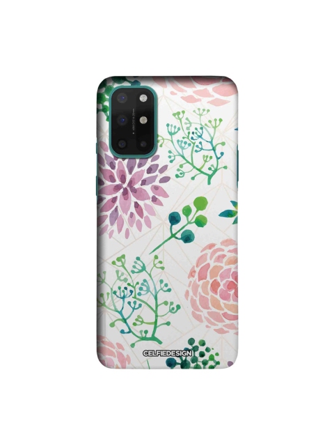 

CelfieDesign White & Green Ferns and Flowers OnePlus 8T Slim Back Case