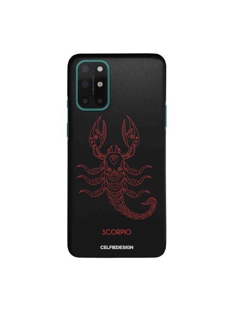 

CelfieDesign Black & Red Scorpio OnePlus 8T Slim Back Case