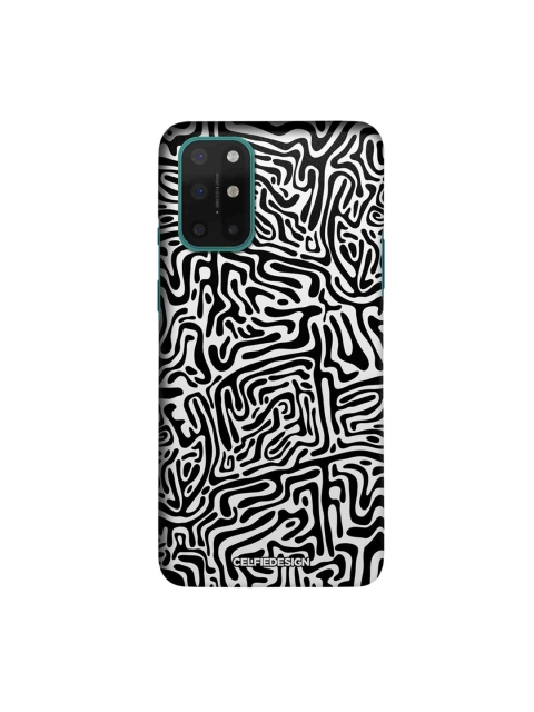 

CelfieDesign Black & White Maze Abstract Printed OnePlus 8T Slim Back Case