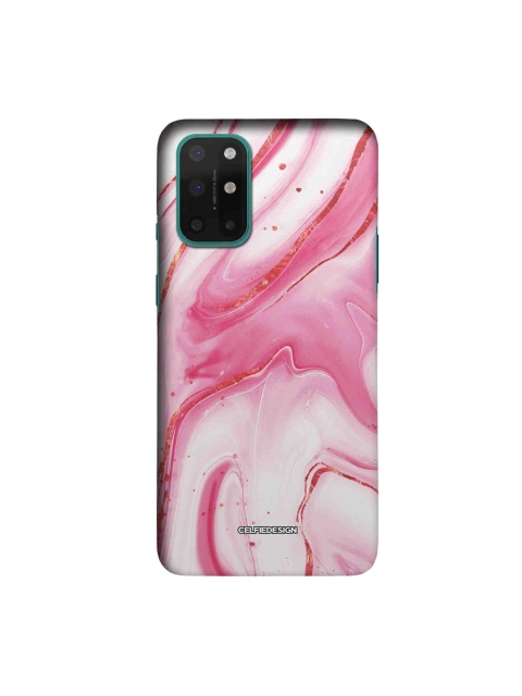 

CelfieDesign White & Pink Marble Mystic Cameo OnePlus 8T Slim Back Case