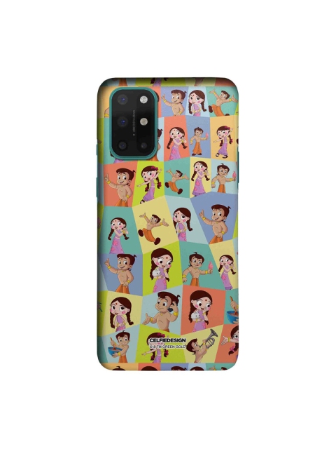 

CelfieDesign Purple & Orange Faces Of Bheem And Chutki OnePlus 8T Slim Back Case