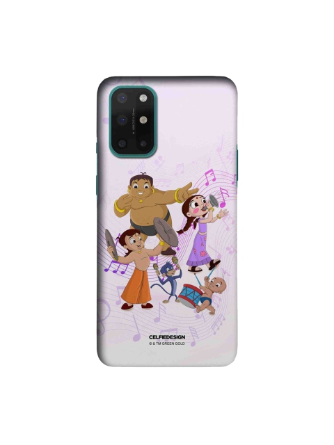 

CelfieDesign White & Brown Chota Bheem Musical OnePlus 8T Slim Back Case