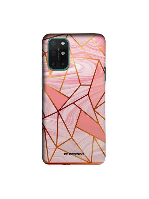 

CelfieDesign Peach-Coloured Marble Peach Flow Printed OnePlus 8T Slim Back Case