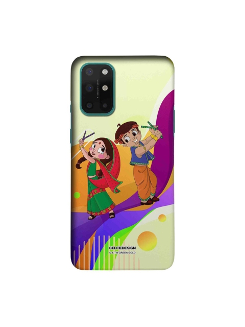 

CelfieDesign Multi-Coloured Dancing Bheem And Chutki Printed OnePlus 8T Slim Back Case