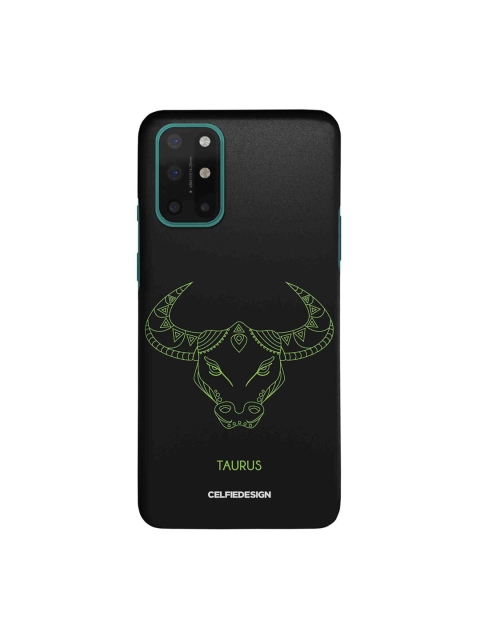 

CelfieDesign Black & Green Taurus OnePlus 8T Slim Back Case