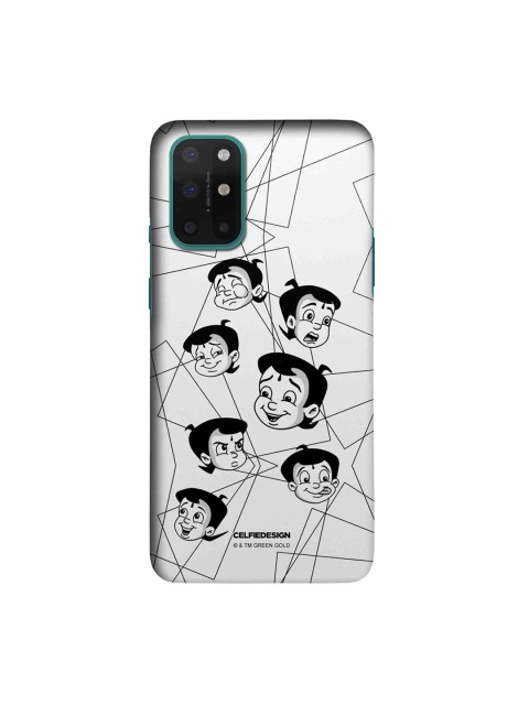 

CelfieDesign White & Black Moods Of Bheem OnePlus 8T Slim Back Case