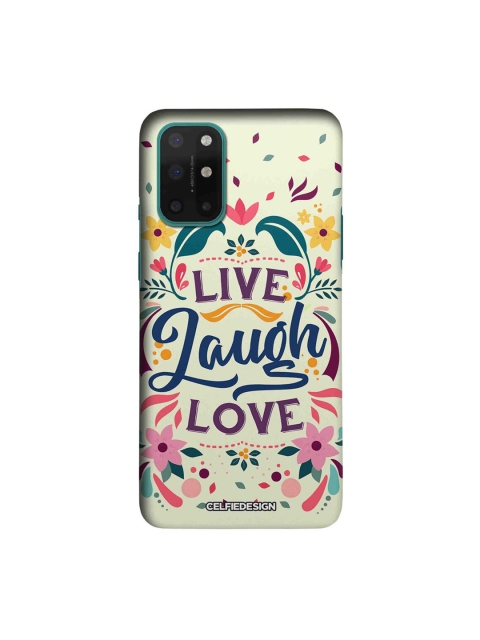 

CelfieDesign White & Pink Live Laugh Love OnePlus 8T Slim Back Case