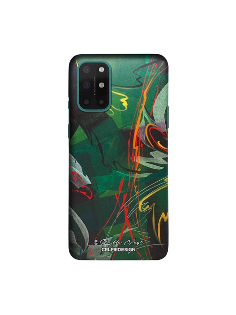 

CelfieDesign Black & Green Strokes Of Life OnePlus 8T Slim Back Case