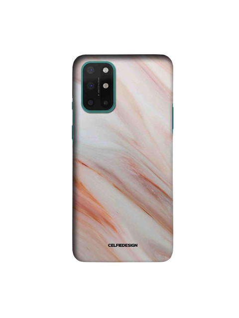 

CelfieDesign White & Orange Marble Rosa Levanto OnePlus 8T Slim Back Case