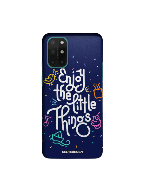 

CelfieDesign Blue & White Enjoy The Little Things OnePlus 8T Slim Back Case