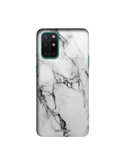 

CelfieDesign White & Black Marble Luna OnePlus 8T Slim Back Case