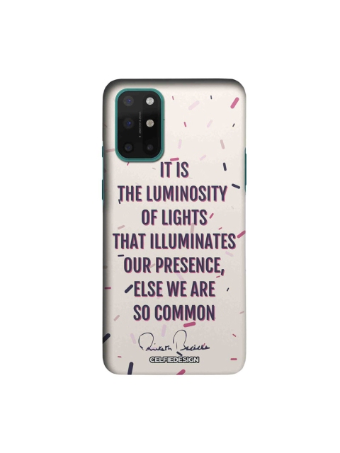 

CelfieDesign White & Purple OnePlus 8T Slim Back Case