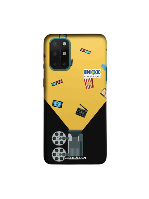 

CelfieDesign Yellow & Black Inox Cinema OnePlus 8T Slim Back Case