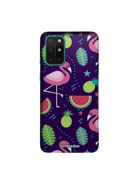 

CelfieDesign Purple & Pink Flamingo OnePlus 8T Slim Back Case