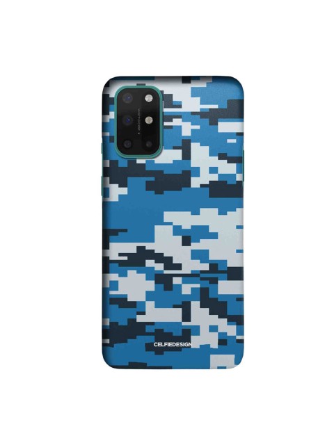 

CelfieDesign Blue & White Camo Pixel Cerulean OnePlus 8T Slim Back Case