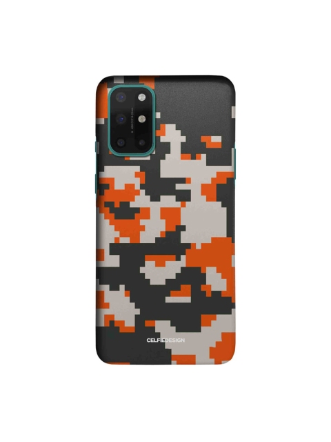 

CelfieDesign Black & Orange Camo Pixel Flame OnePlus 8T Slim Back Case