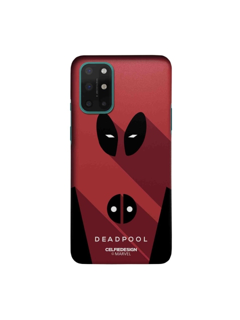 

CelfieDesign Red & Black Minimalistic Deadpool OnePlus 8T Slim Back Case