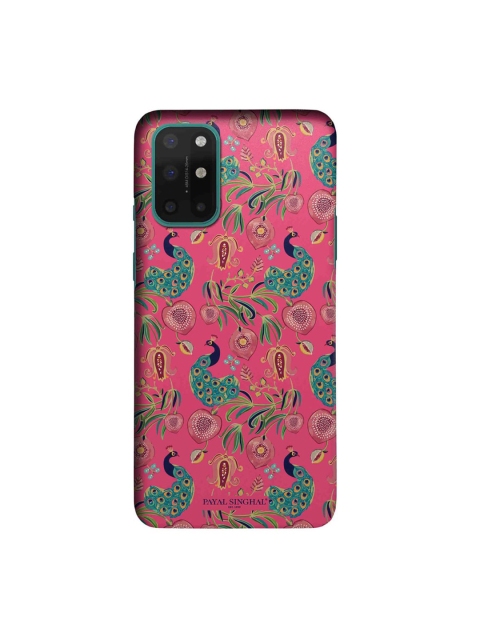 

CelfieDesign Pink & Green Payal Singhal Anaar and Mor OnePlus 8T Slim Back Case