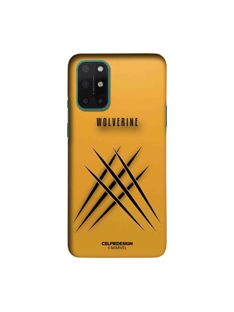 CelfieDesign Black & Yellow Minimalistic Wolverine OnePlus 8T Slim Back Case
