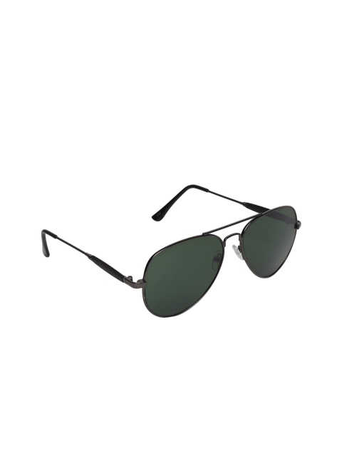 

ALIGATORR Unisex Green Lens & Black Aviator Sunglasses with UV Protected Lens AGR_2148