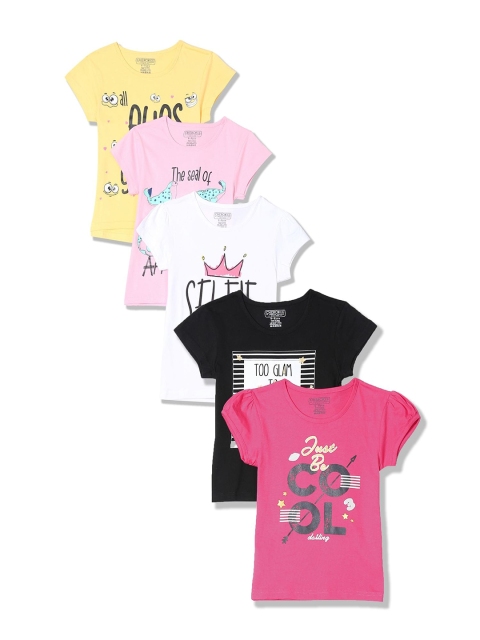 

Cherokee Girls Pack of 5 Assorted Printed T-shirts