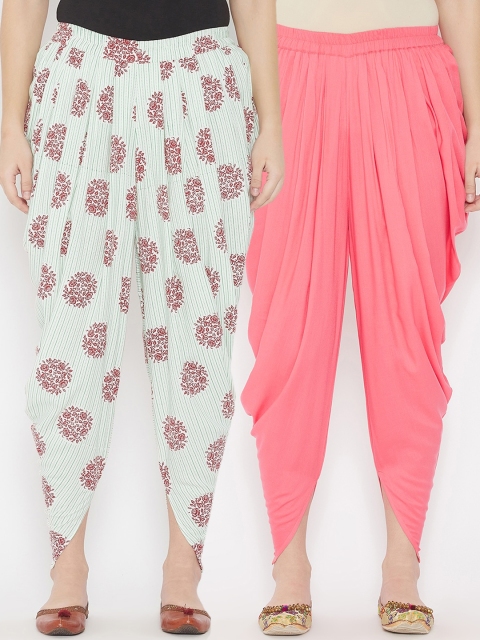 

TULIP 21 Women Pack Of 2 Dhoti Pants, Peach